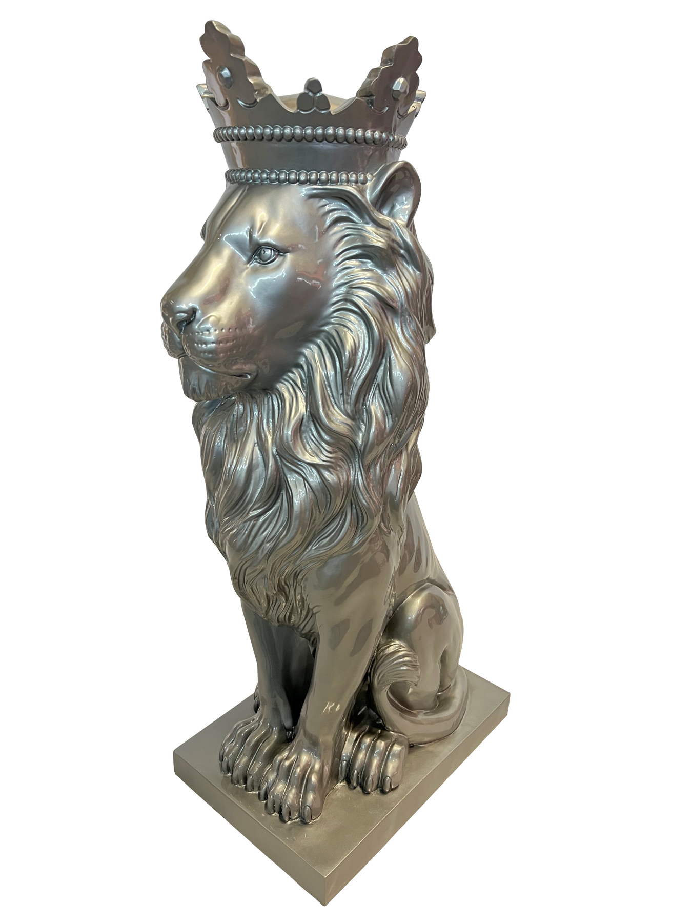 Sculpture du lion couronné