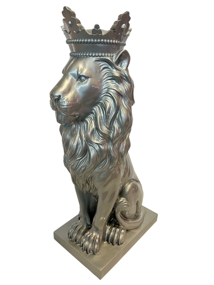 Sculpture du lion couronné