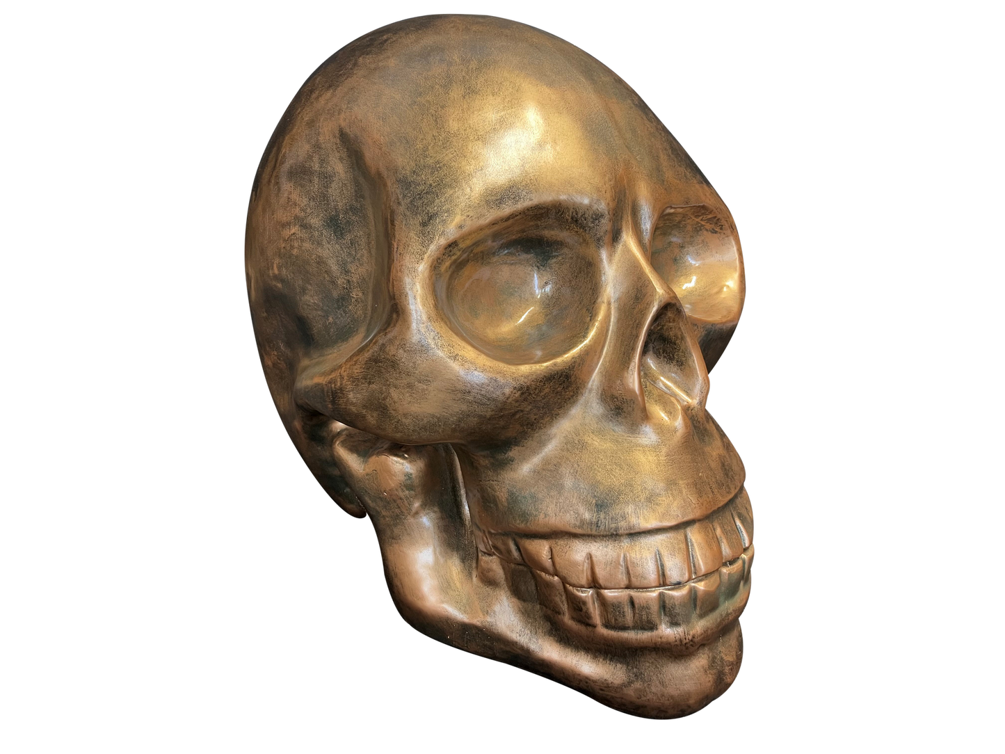 Bronze Skull Sculpture