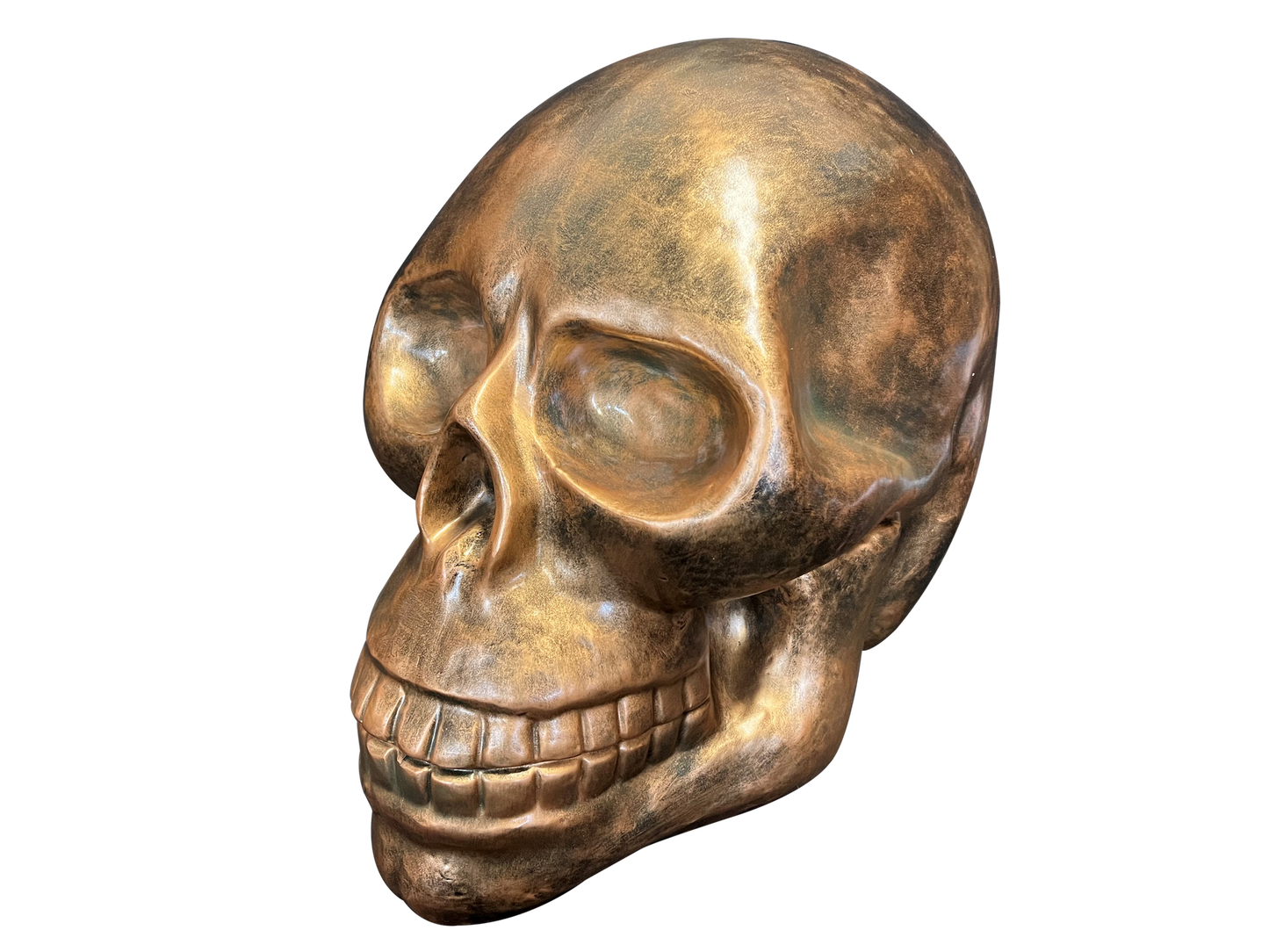 Bronze Skull Sculpture