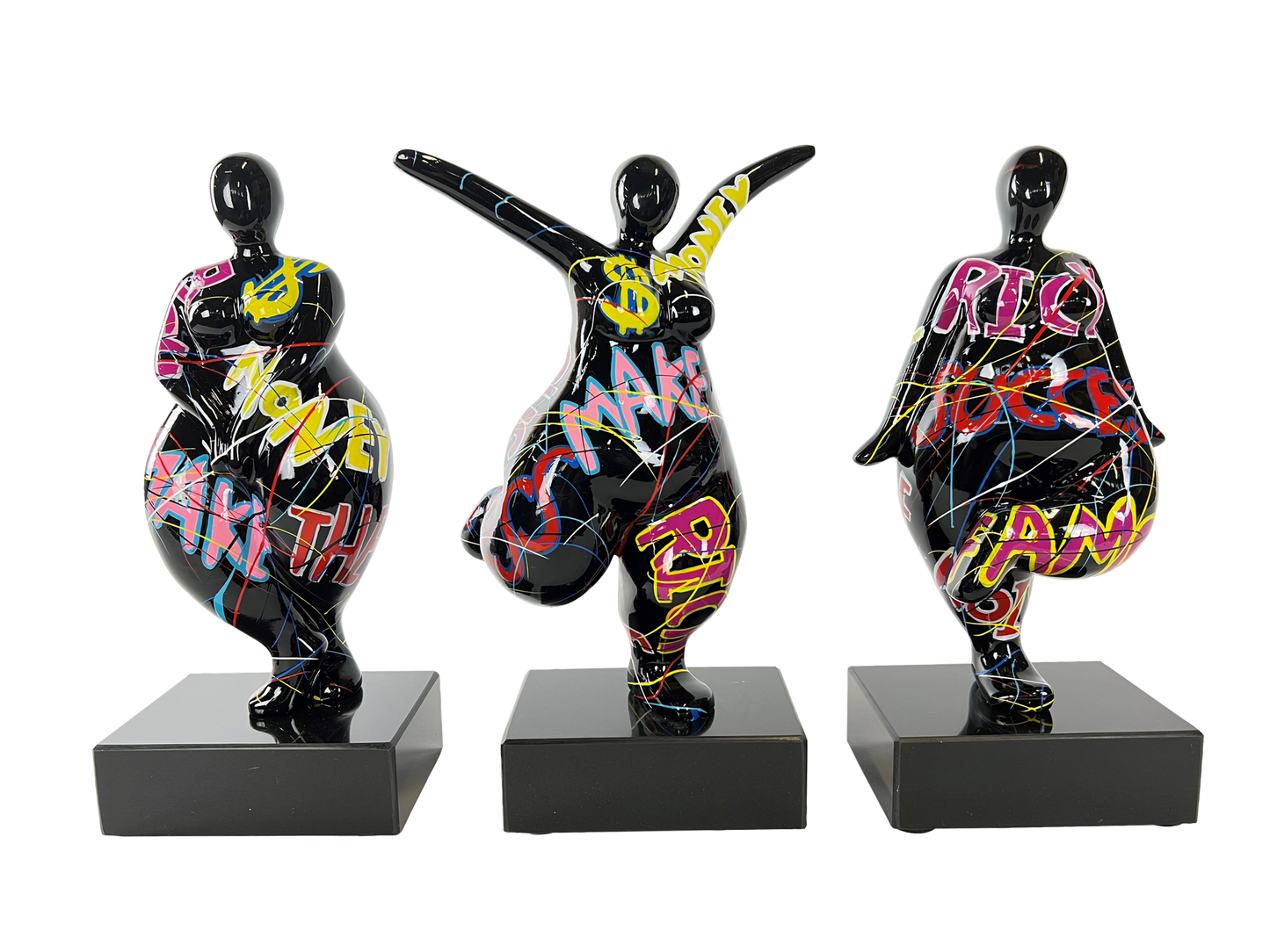 Graffiti Pop Art Dancer Trio