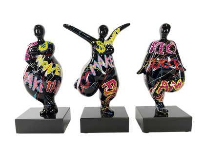 Graffiti Pop Art Dancer Trio