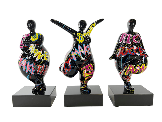 Graffiti Pop Art Dancer Trio