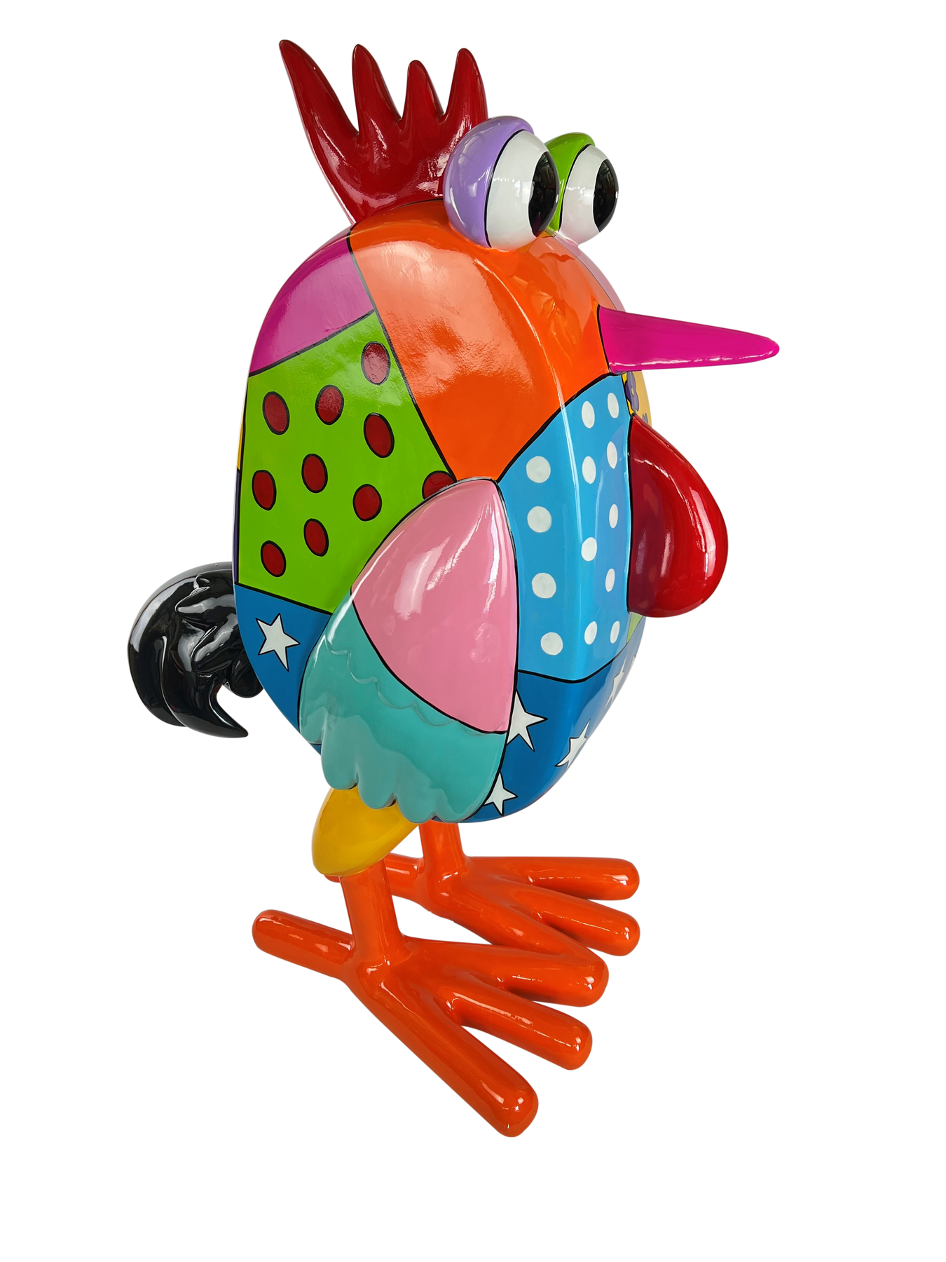 Colorful Pop Art Bird Sculpture