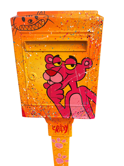 Graffiti Panther Postbox