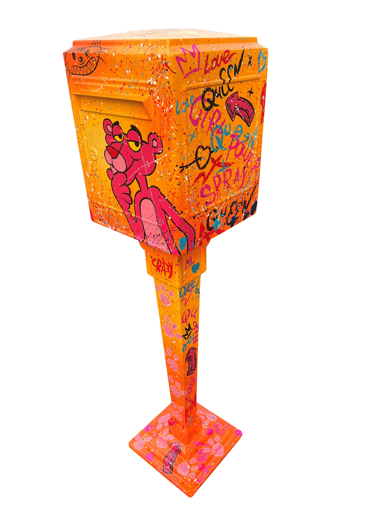 Graffiti Panther Postbox