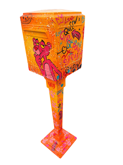 Graffiti Panther Postbox