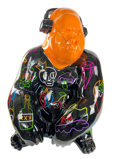 Graffiti Neon Gorilla – Orange Edition