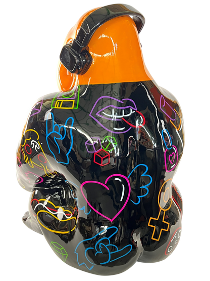 Graffiti Neon Gorilla – Orange Edition