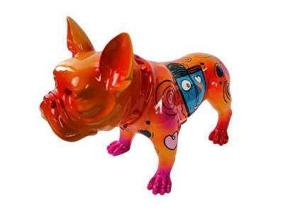 Abstract Love French Bulldog Statue