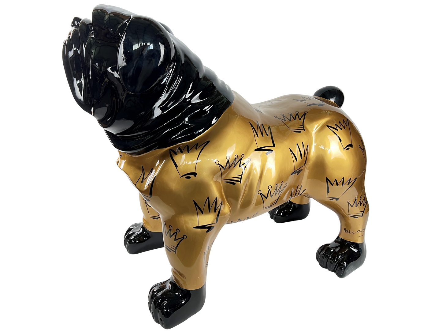 Royal Crown Bulldog Statue